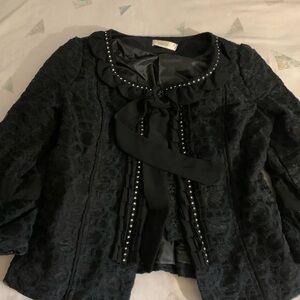 Boutique Elegant Black Lace Women's Jacket. Boutique style
